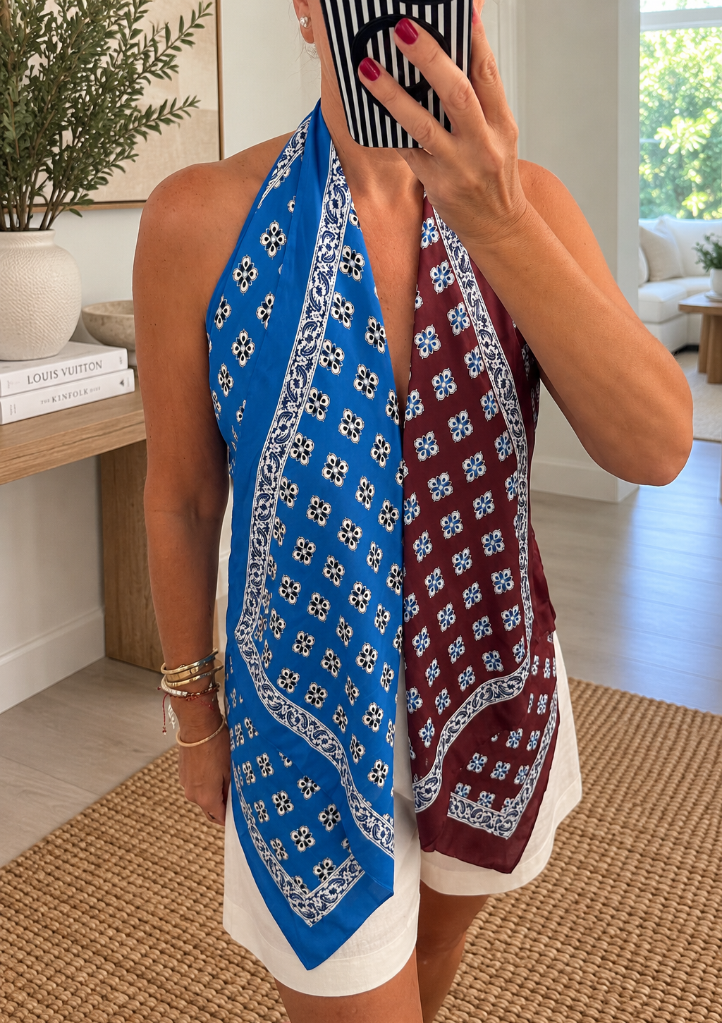 Scarf-style Halter Top
