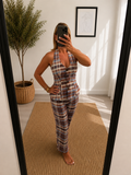 Plaid Halter Set