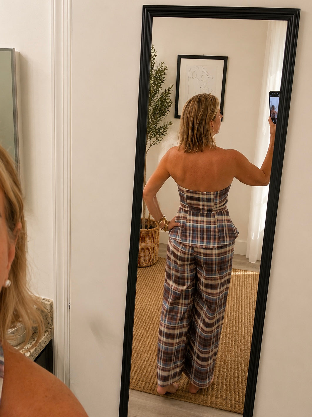 Plaid Halter Set