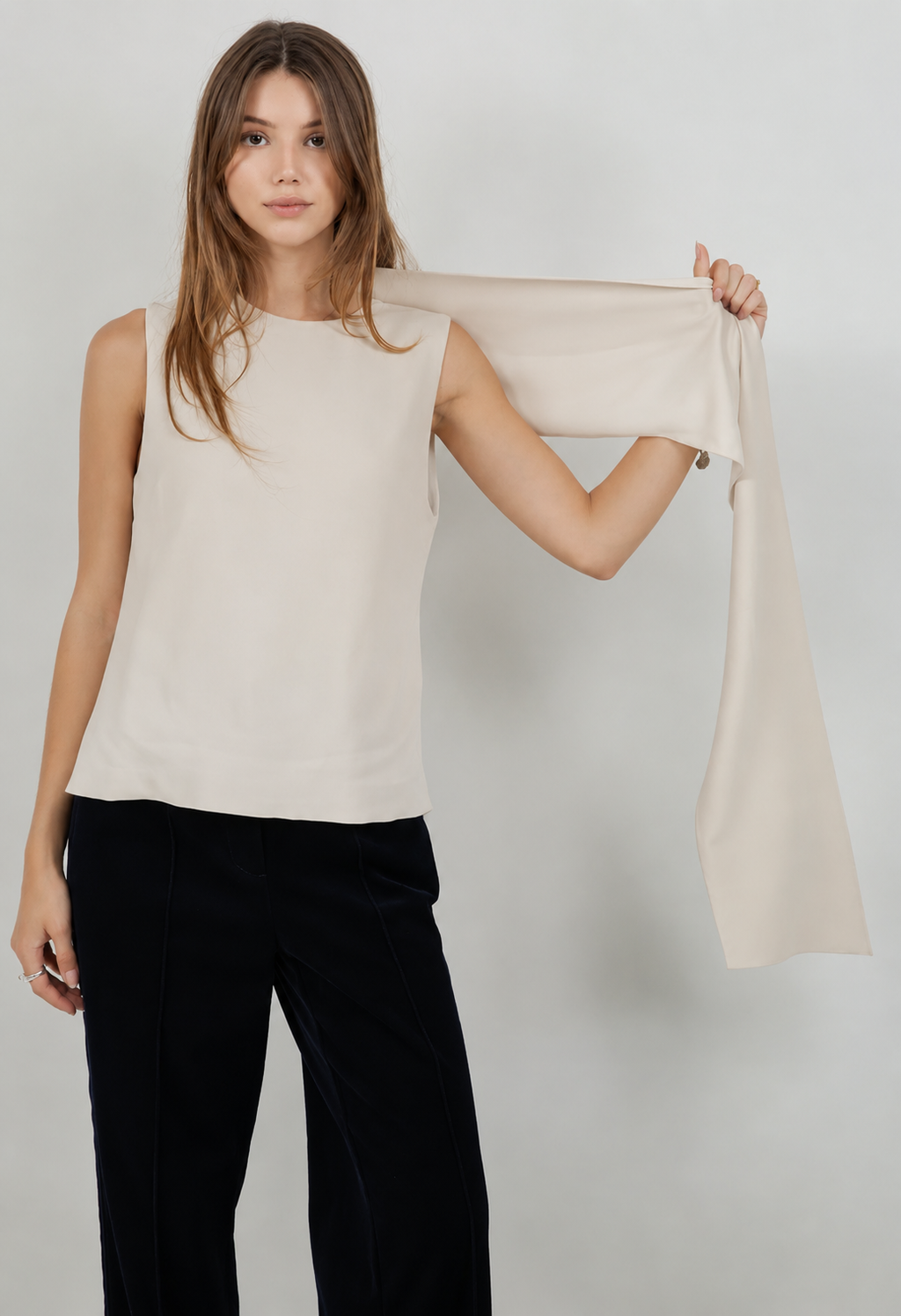 Sienna Drape Top - Beige