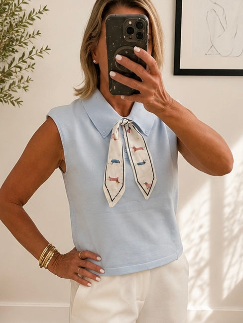 The Scarf Knit Top