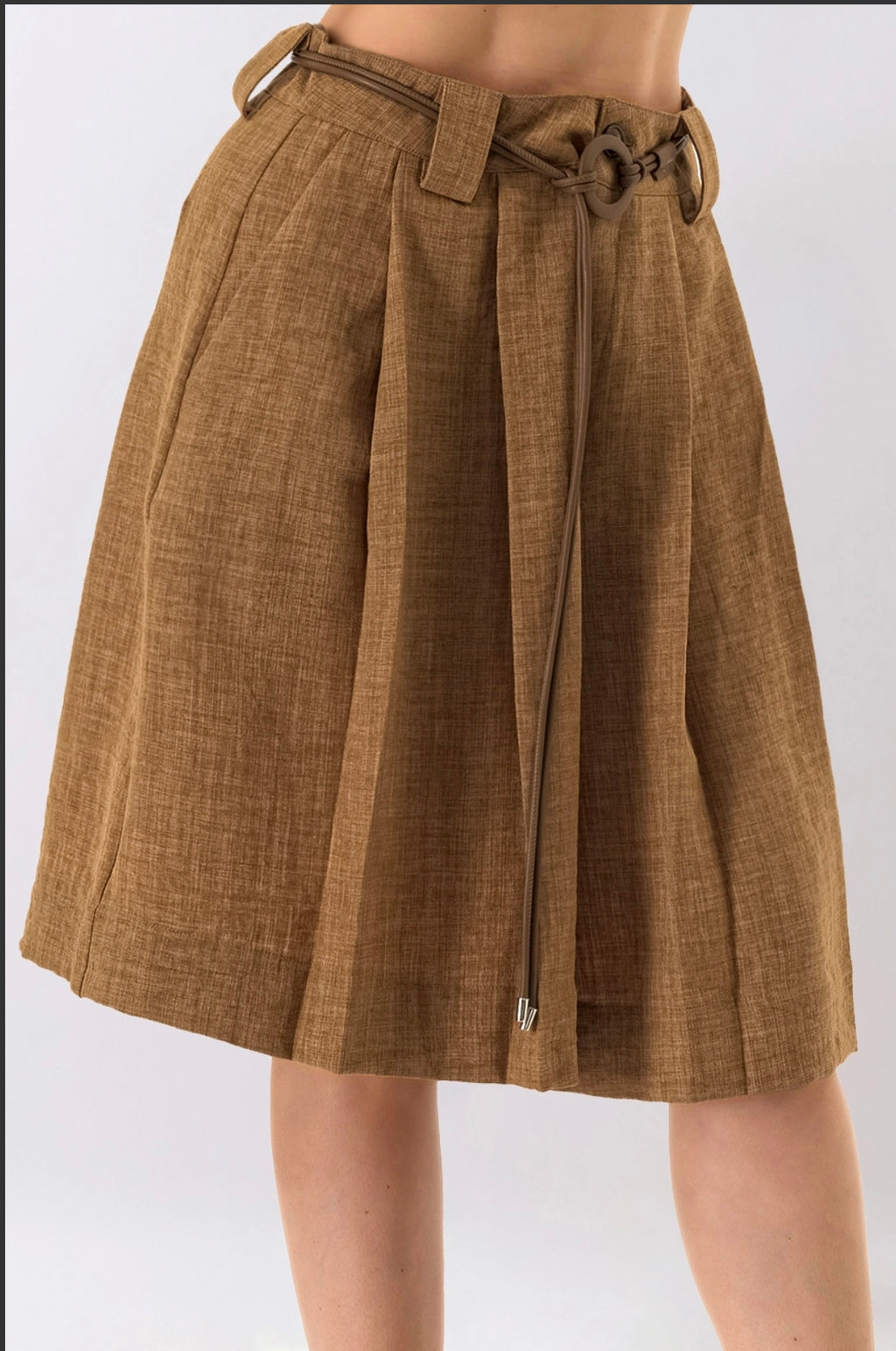 Sienna Belted A-Line Bermuda