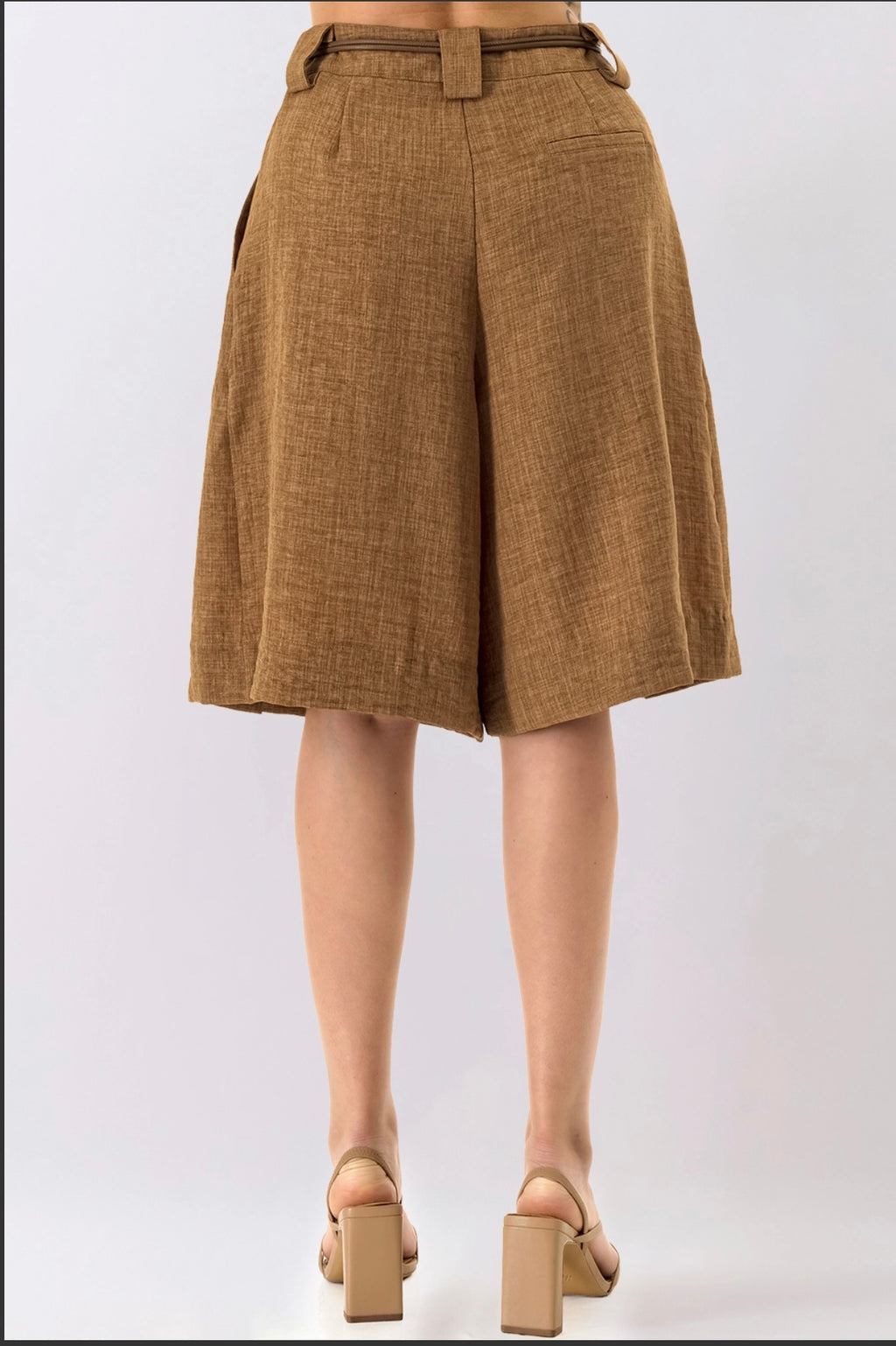 Sienna Belted A-Line Bermuda