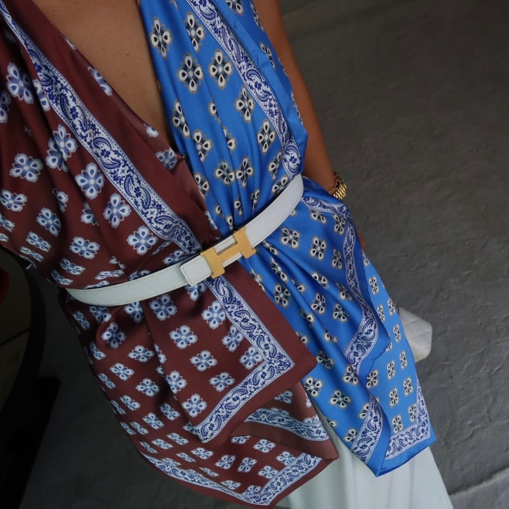 Scarf-style Halter Top
