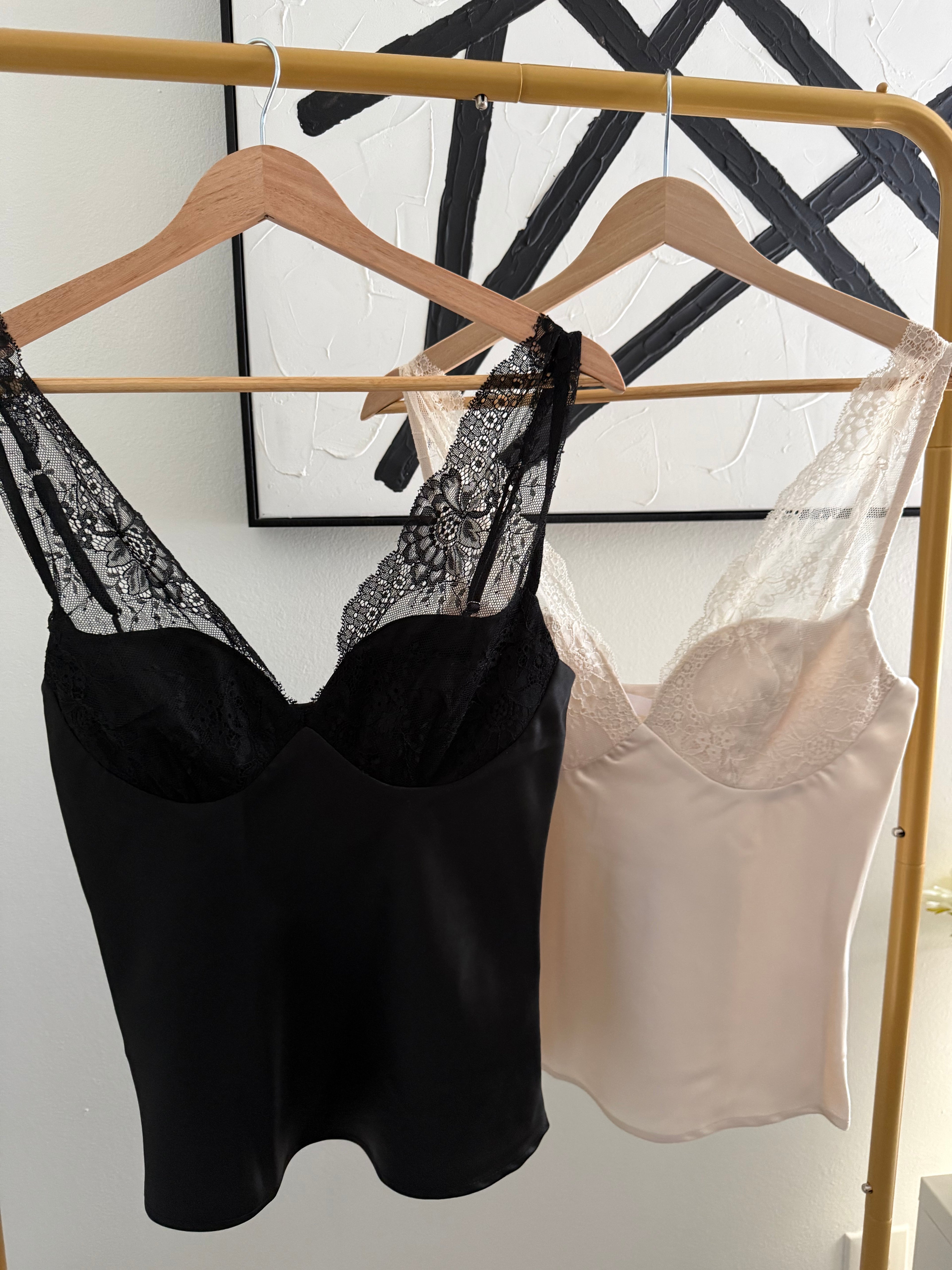Lace Satin Cami