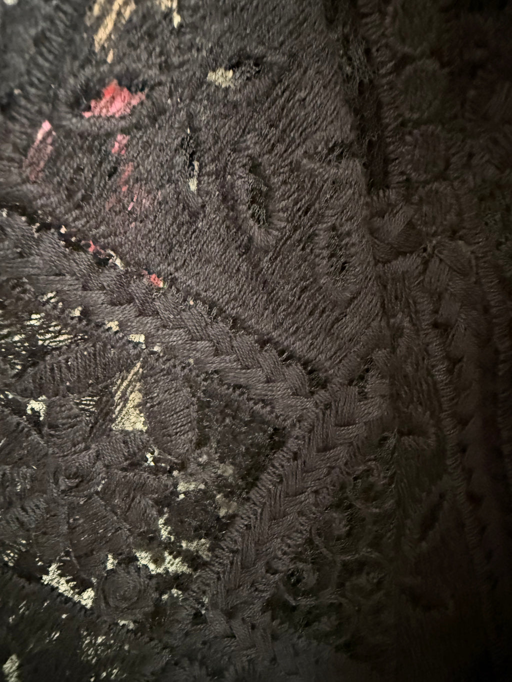 Lace Contrast Pant Set