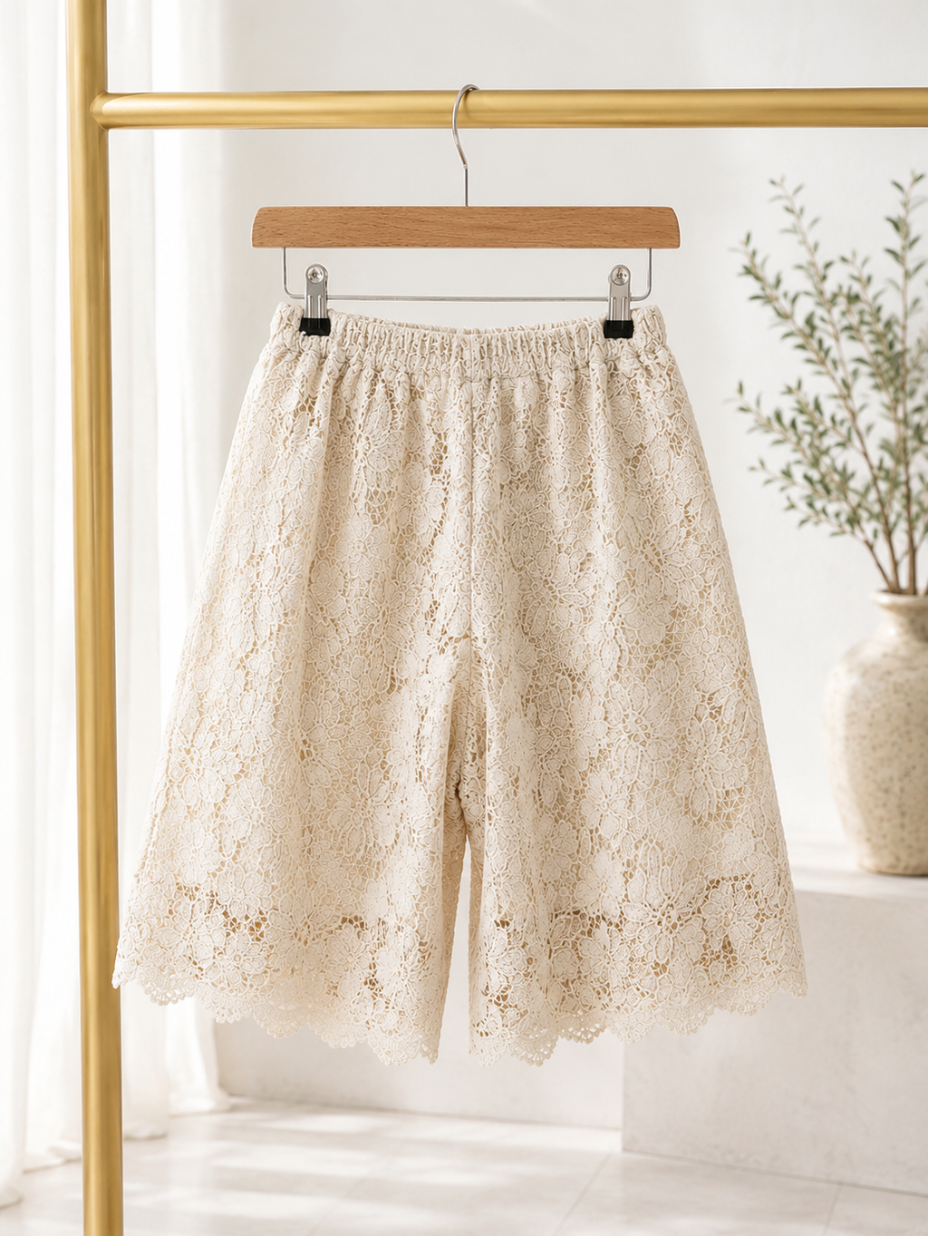 Lace Bermuda Shorts