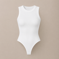 Essential White Sleeveless Bodysuit