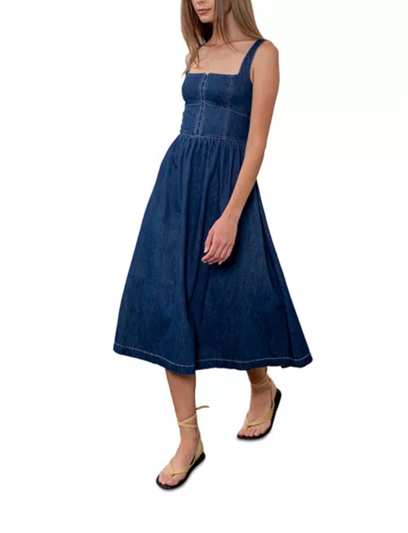 Denim Midi Dress