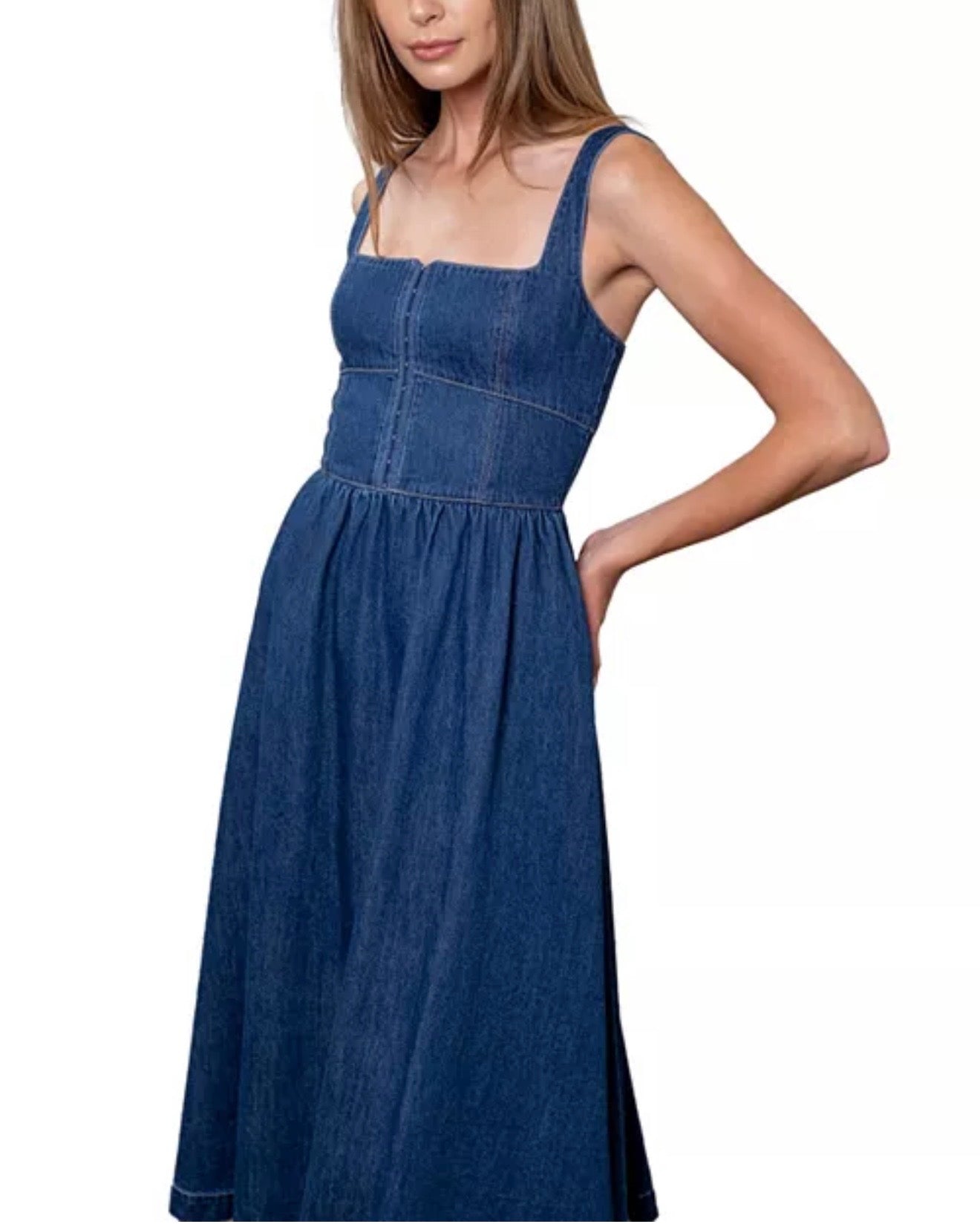 Denim Midi Dress
