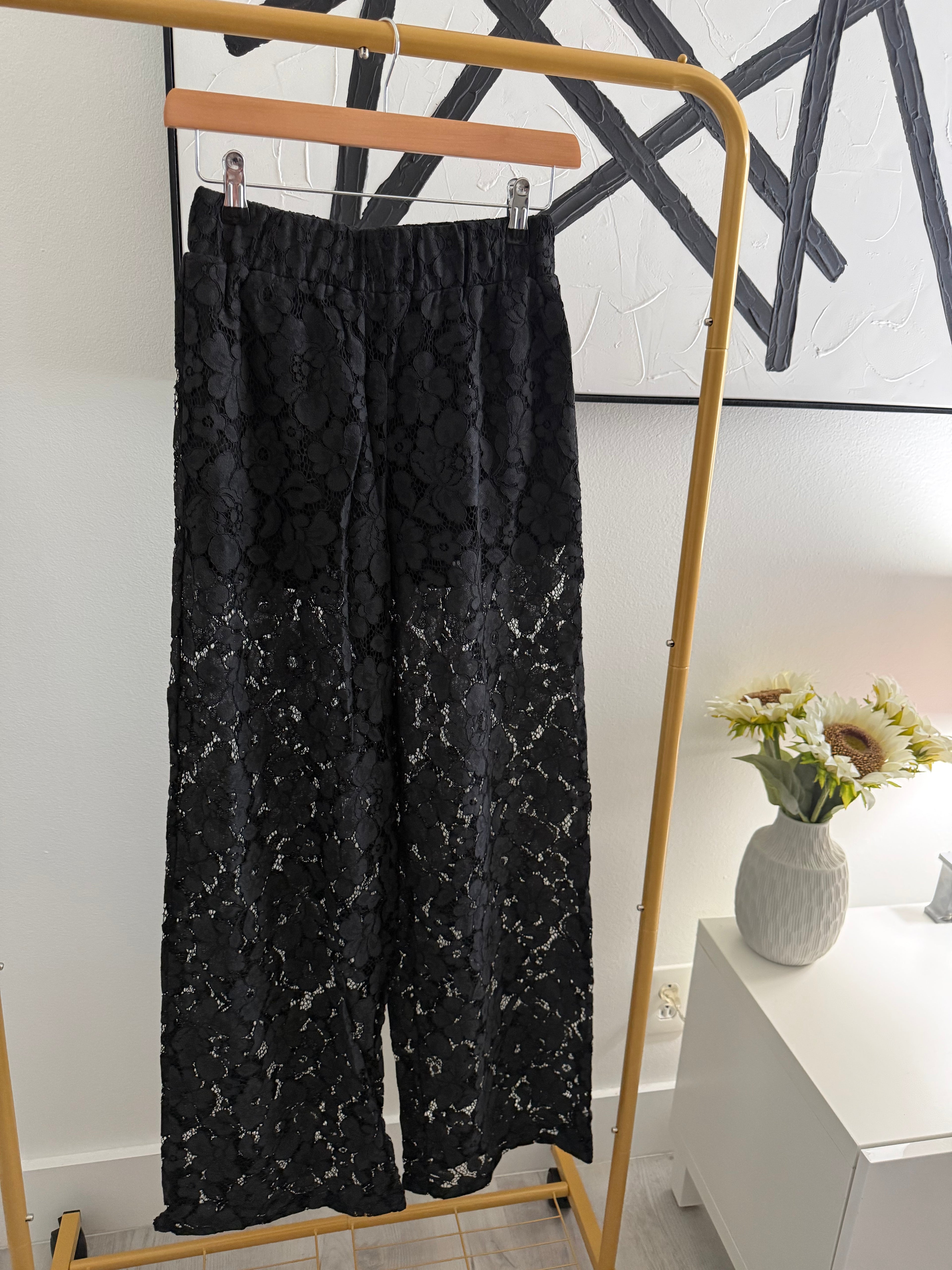 Lace Wide Leg Pants